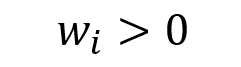 Asset weight for a long position