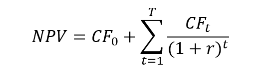 NPV formula