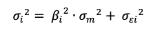 Decomposition of total risk