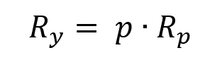 Formula to switch from a period rate to the equivalent yearly rate with simple interests