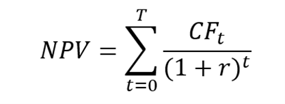  NPV formula 