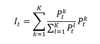 Price-weighted index value