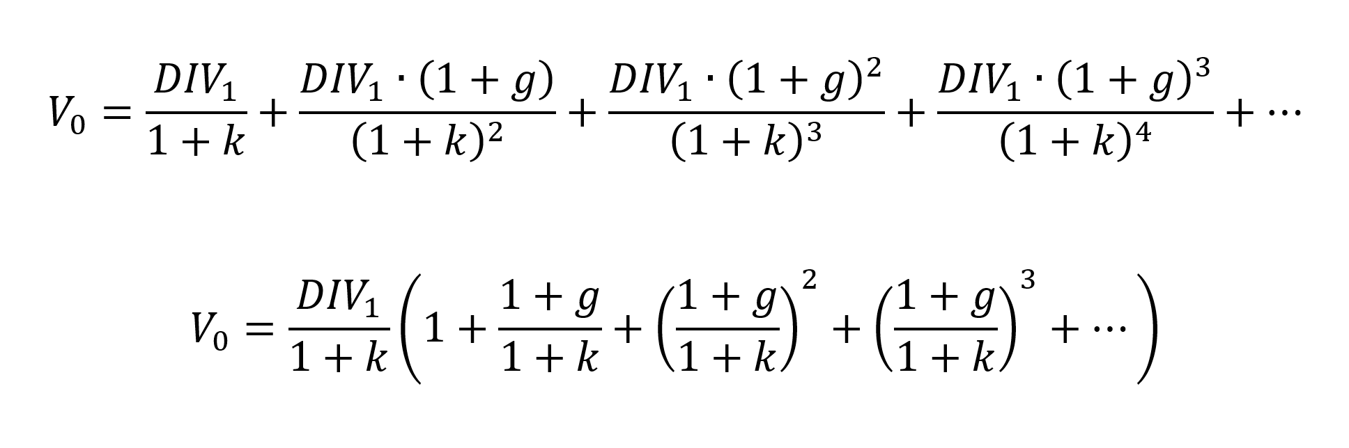 Gordon Shapiro formula