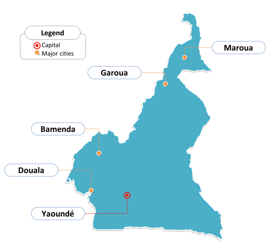 Map of Cameroon