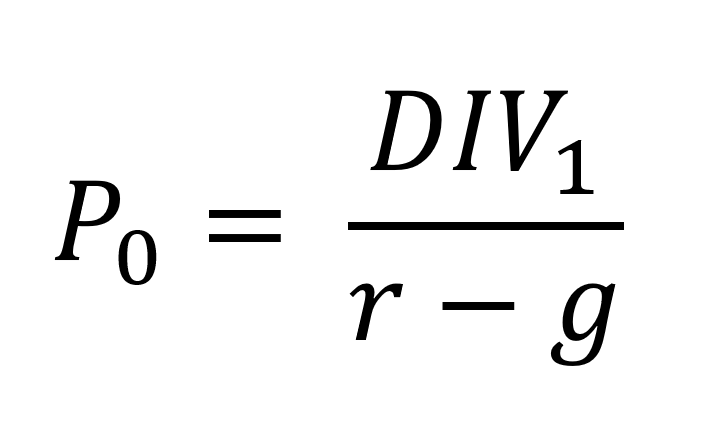 Formula of Dividend Discount Model (DDM)