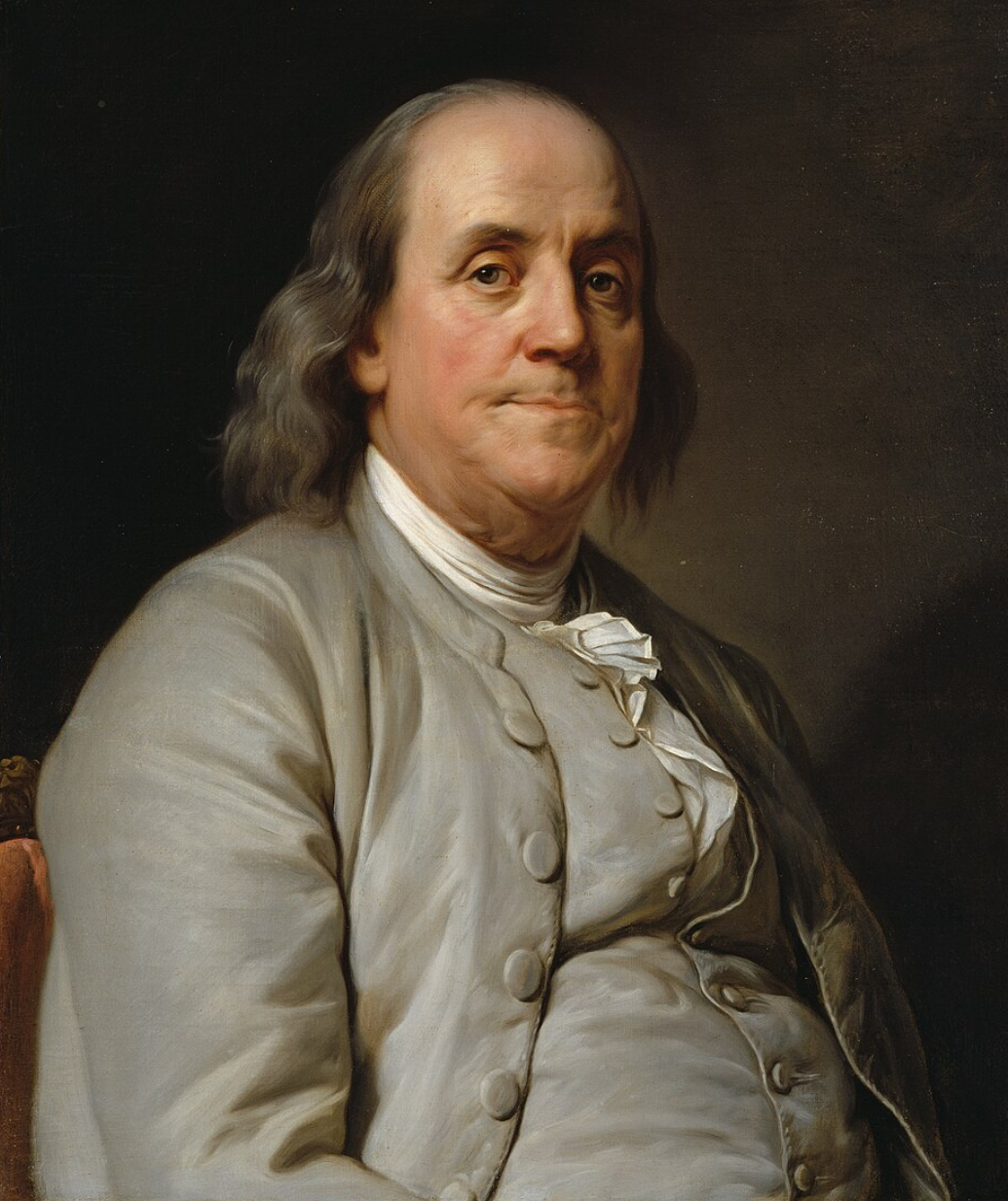 Portrait Benjamin Franklin by Joseph Siffrein Duplessis