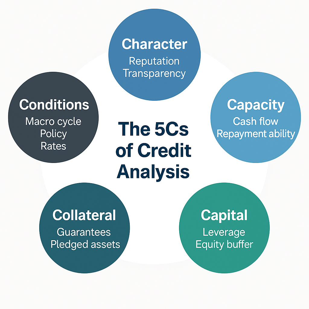 The five pillars of credit analysis: the 5C framework
