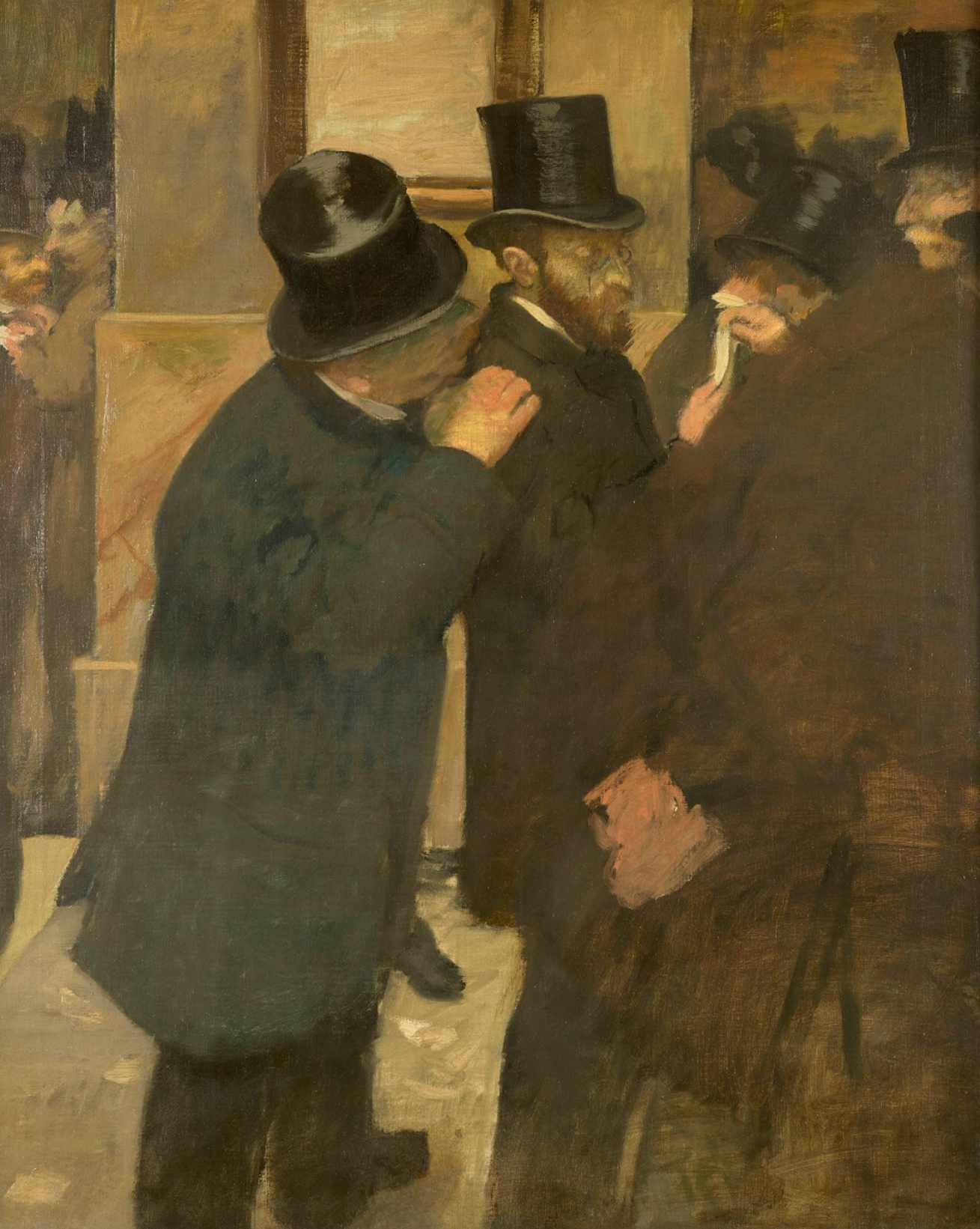 Portraits à la Bourse de Paris par Edgar Degas