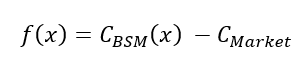 Function for the Newton-Raphson method.