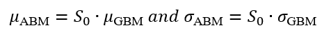 Link between the ABM and GBM parameters.