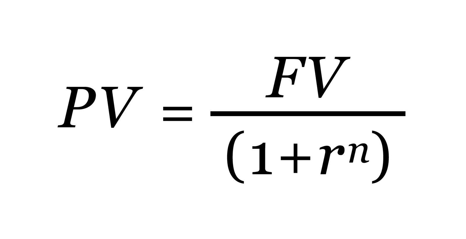 PV Formula