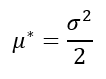 Mu* formula.