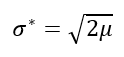 Sigma* formula.