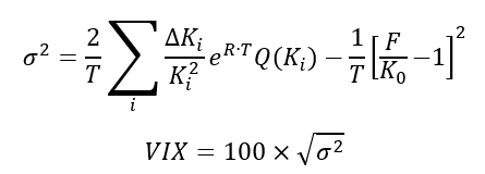 VIX Variance Formula