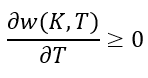 Conditon for the absence of calendar-spread arbitrage