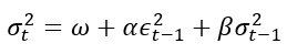 GARCH Formula