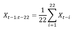 HAR Monthly Component Formula