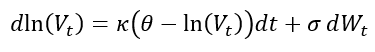 Mean Reverting Log Formula